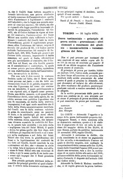 Annali della giurisprudenza italiana raccolta generale delle decisioni delle Corti di cassazione e d'appello in materia civile, criminale, commerciale, di diritto pubblico e amministrativo, e di procedura civile e penale