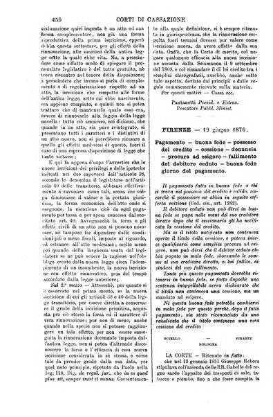 Annali della giurisprudenza italiana raccolta generale delle decisioni delle Corti di cassazione e d'appello in materia civile, criminale, commerciale, di diritto pubblico e amministrativo, e di procedura civile e penale