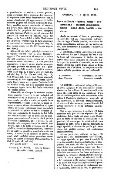 Annali della giurisprudenza italiana raccolta generale delle decisioni delle Corti di cassazione e d'appello in materia civile, criminale, commerciale, di diritto pubblico e amministrativo, e di procedura civile e penale