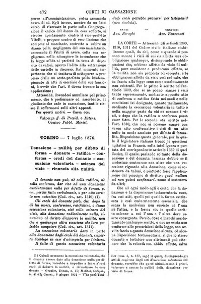 Annali della giurisprudenza italiana raccolta generale delle decisioni delle Corti di cassazione e d'appello in materia civile, criminale, commerciale, di diritto pubblico e amministrativo, e di procedura civile e penale