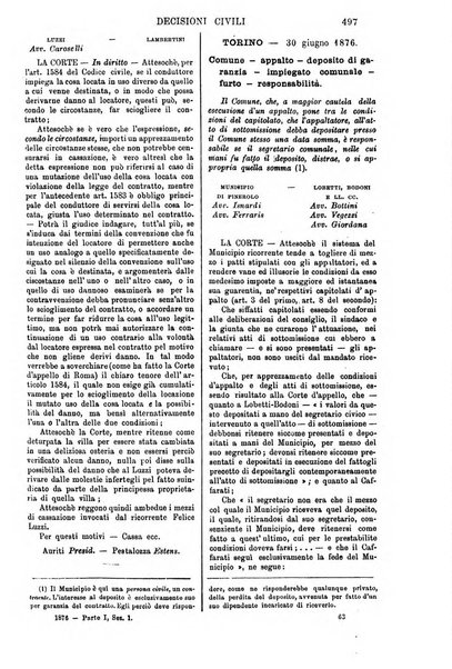 Annali della giurisprudenza italiana raccolta generale delle decisioni delle Corti di cassazione e d'appello in materia civile, criminale, commerciale, di diritto pubblico e amministrativo, e di procedura civile e penale