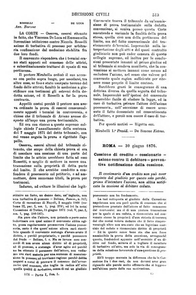 Annali della giurisprudenza italiana raccolta generale delle decisioni delle Corti di cassazione e d'appello in materia civile, criminale, commerciale, di diritto pubblico e amministrativo, e di procedura civile e penale