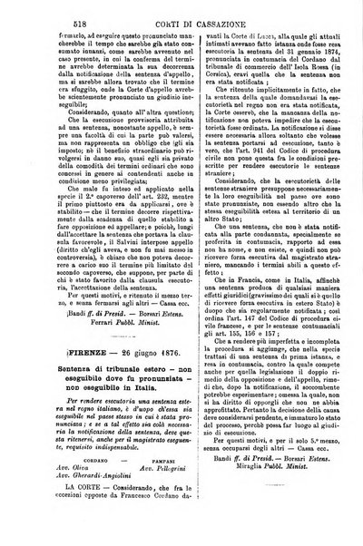 Annali della giurisprudenza italiana raccolta generale delle decisioni delle Corti di cassazione e d'appello in materia civile, criminale, commerciale, di diritto pubblico e amministrativo, e di procedura civile e penale