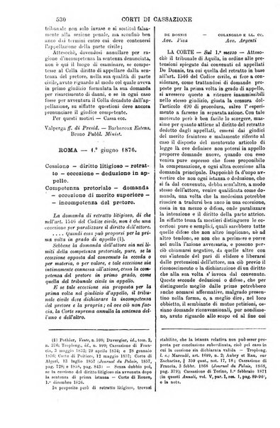 Annali della giurisprudenza italiana raccolta generale delle decisioni delle Corti di cassazione e d'appello in materia civile, criminale, commerciale, di diritto pubblico e amministrativo, e di procedura civile e penale