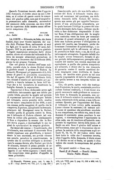 Annali della giurisprudenza italiana raccolta generale delle decisioni delle Corti di cassazione e d'appello in materia civile, criminale, commerciale, di diritto pubblico e amministrativo, e di procedura civile e penale