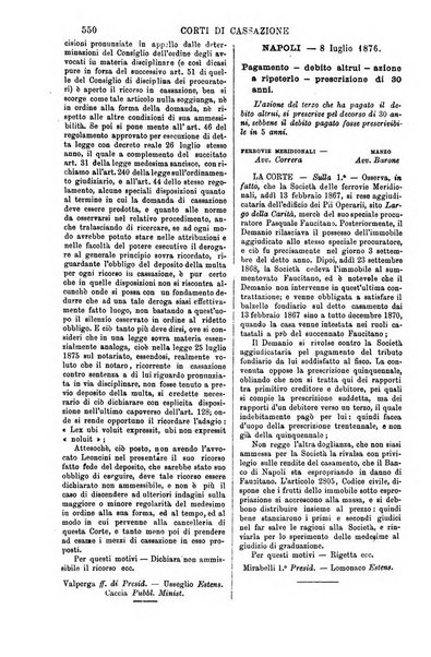 Annali della giurisprudenza italiana raccolta generale delle decisioni delle Corti di cassazione e d'appello in materia civile, criminale, commerciale, di diritto pubblico e amministrativo, e di procedura civile e penale