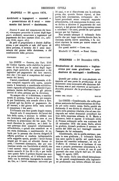 Annali della giurisprudenza italiana raccolta generale delle decisioni delle Corti di cassazione e d'appello in materia civile, criminale, commerciale, di diritto pubblico e amministrativo, e di procedura civile e penale