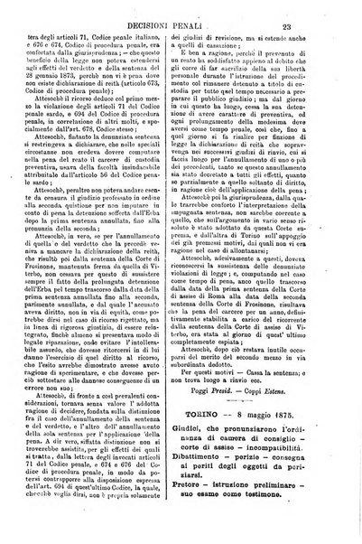 Annali della giurisprudenza italiana raccolta generale delle decisioni delle Corti di cassazione e d'appello in materia civile, criminale, commerciale, di diritto pubblico e amministrativo, e di procedura civile e penale