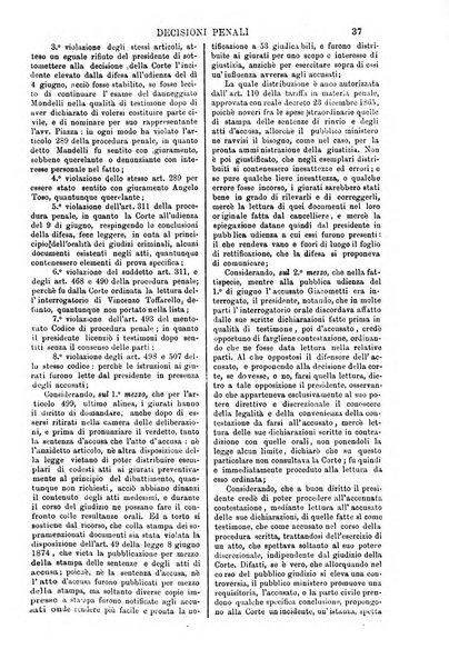 Annali della giurisprudenza italiana raccolta generale delle decisioni delle Corti di cassazione e d'appello in materia civile, criminale, commerciale, di diritto pubblico e amministrativo, e di procedura civile e penale