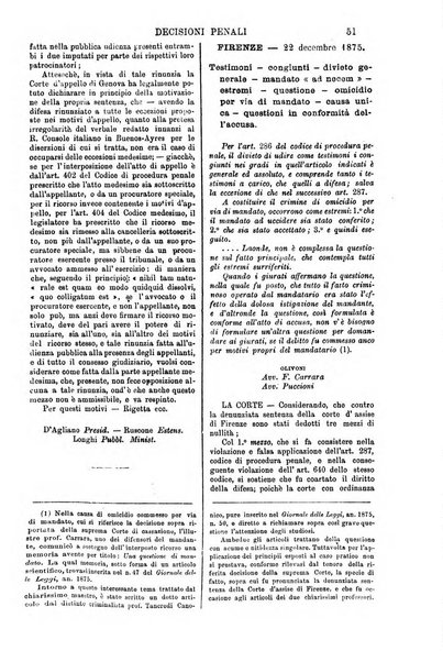 Annali della giurisprudenza italiana raccolta generale delle decisioni delle Corti di cassazione e d'appello in materia civile, criminale, commerciale, di diritto pubblico e amministrativo, e di procedura civile e penale