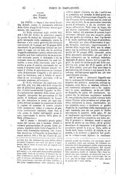 Annali della giurisprudenza italiana raccolta generale delle decisioni delle Corti di cassazione e d'appello in materia civile, criminale, commerciale, di diritto pubblico e amministrativo, e di procedura civile e penale