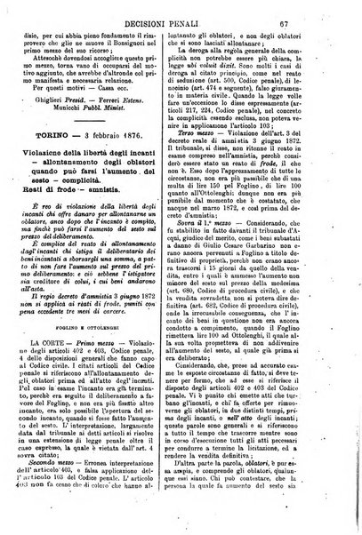 Annali della giurisprudenza italiana raccolta generale delle decisioni delle Corti di cassazione e d'appello in materia civile, criminale, commerciale, di diritto pubblico e amministrativo, e di procedura civile e penale