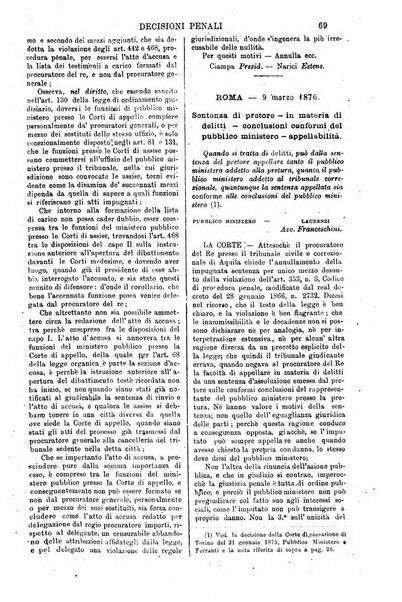 Annali della giurisprudenza italiana raccolta generale delle decisioni delle Corti di cassazione e d'appello in materia civile, criminale, commerciale, di diritto pubblico e amministrativo, e di procedura civile e penale