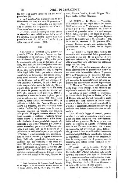 Annali della giurisprudenza italiana raccolta generale delle decisioni delle Corti di cassazione e d'appello in materia civile, criminale, commerciale, di diritto pubblico e amministrativo, e di procedura civile e penale