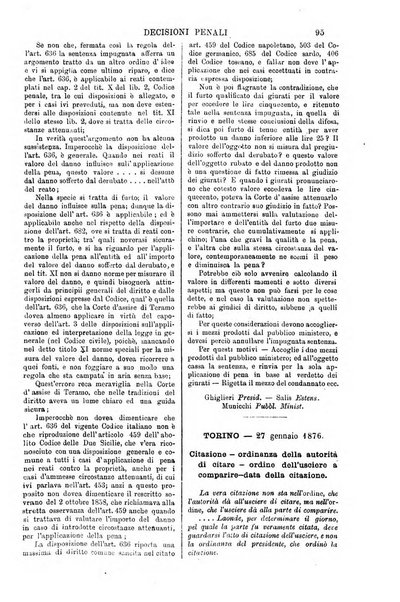 Annali della giurisprudenza italiana raccolta generale delle decisioni delle Corti di cassazione e d'appello in materia civile, criminale, commerciale, di diritto pubblico e amministrativo, e di procedura civile e penale