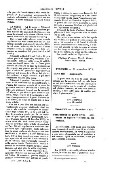 Annali della giurisprudenza italiana raccolta generale delle decisioni delle Corti di cassazione e d'appello in materia civile, criminale, commerciale, di diritto pubblico e amministrativo, e di procedura civile e penale