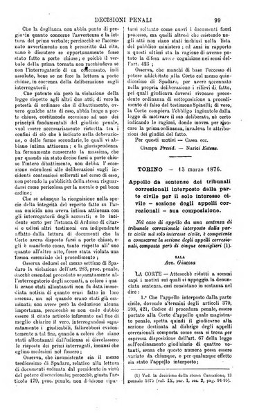 Annali della giurisprudenza italiana raccolta generale delle decisioni delle Corti di cassazione e d'appello in materia civile, criminale, commerciale, di diritto pubblico e amministrativo, e di procedura civile e penale