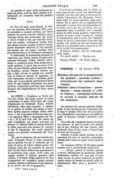 Annali della giurisprudenza italiana raccolta generale delle decisioni delle Corti di cassazione e d'appello in materia civile, criminale, commerciale, di diritto pubblico e amministrativo, e di procedura civile e penale