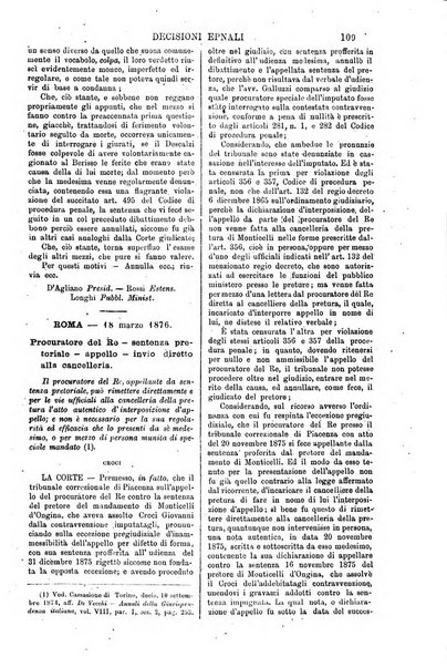 Annali della giurisprudenza italiana raccolta generale delle decisioni delle Corti di cassazione e d'appello in materia civile, criminale, commerciale, di diritto pubblico e amministrativo, e di procedura civile e penale