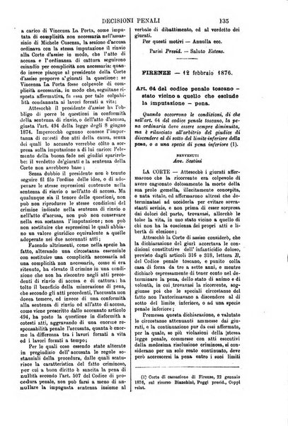 Annali della giurisprudenza italiana raccolta generale delle decisioni delle Corti di cassazione e d'appello in materia civile, criminale, commerciale, di diritto pubblico e amministrativo, e di procedura civile e penale