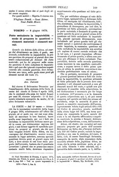 Annali della giurisprudenza italiana raccolta generale delle decisioni delle Corti di cassazione e d'appello in materia civile, criminale, commerciale, di diritto pubblico e amministrativo, e di procedura civile e penale