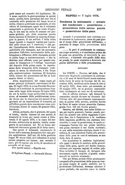 Annali della giurisprudenza italiana raccolta generale delle decisioni delle Corti di cassazione e d'appello in materia civile, criminale, commerciale, di diritto pubblico e amministrativo, e di procedura civile e penale