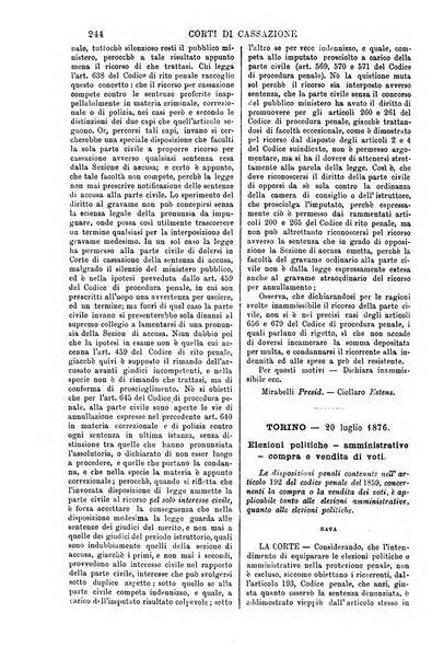 Annali della giurisprudenza italiana raccolta generale delle decisioni delle Corti di cassazione e d'appello in materia civile, criminale, commerciale, di diritto pubblico e amministrativo, e di procedura civile e penale