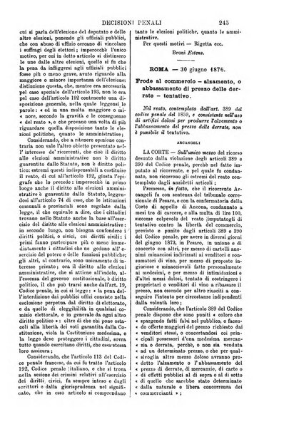 Annali della giurisprudenza italiana raccolta generale delle decisioni delle Corti di cassazione e d'appello in materia civile, criminale, commerciale, di diritto pubblico e amministrativo, e di procedura civile e penale