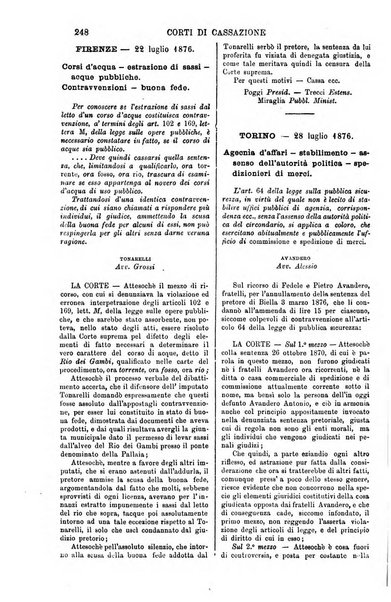 Annali della giurisprudenza italiana raccolta generale delle decisioni delle Corti di cassazione e d'appello in materia civile, criminale, commerciale, di diritto pubblico e amministrativo, e di procedura civile e penale