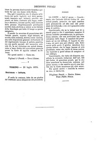 Annali della giurisprudenza italiana raccolta generale delle decisioni delle Corti di cassazione e d'appello in materia civile, criminale, commerciale, di diritto pubblico e amministrativo, e di procedura civile e penale