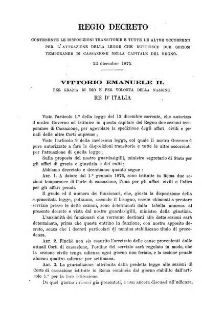 Annali della giurisprudenza italiana raccolta generale delle decisioni delle Corti di cassazione e d'appello in materia civile, criminale, commerciale, di diritto pubblico e amministrativo, e di procedura civile e penale