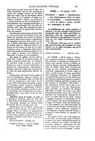 Annali della giurisprudenza italiana raccolta generale delle decisioni delle Corti di cassazione e d'appello in materia civile, criminale, commerciale, di diritto pubblico e amministrativo, e di procedura civile e penale