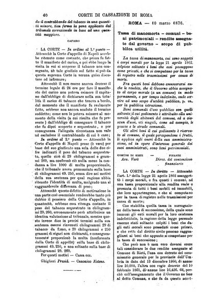 Annali della giurisprudenza italiana raccolta generale delle decisioni delle Corti di cassazione e d'appello in materia civile, criminale, commerciale, di diritto pubblico e amministrativo, e di procedura civile e penale