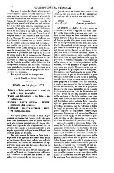 Annali della giurisprudenza italiana raccolta generale delle decisioni delle Corti di cassazione e d'appello in materia civile, criminale, commerciale, di diritto pubblico e amministrativo, e di procedura civile e penale