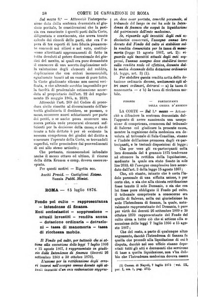 Annali della giurisprudenza italiana raccolta generale delle decisioni delle Corti di cassazione e d'appello in materia civile, criminale, commerciale, di diritto pubblico e amministrativo, e di procedura civile e penale