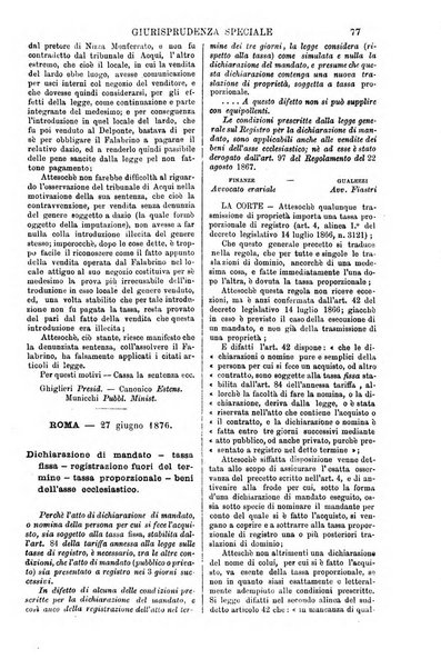 Annali della giurisprudenza italiana raccolta generale delle decisioni delle Corti di cassazione e d'appello in materia civile, criminale, commerciale, di diritto pubblico e amministrativo, e di procedura civile e penale