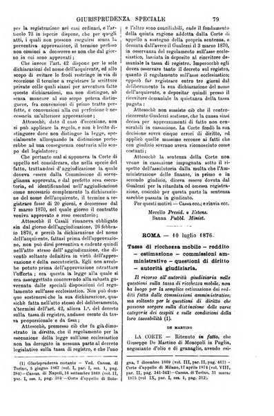 Annali della giurisprudenza italiana raccolta generale delle decisioni delle Corti di cassazione e d'appello in materia civile, criminale, commerciale, di diritto pubblico e amministrativo, e di procedura civile e penale