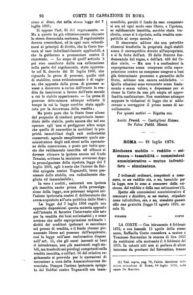 Annali della giurisprudenza italiana raccolta generale delle decisioni delle Corti di cassazione e d'appello in materia civile, criminale, commerciale, di diritto pubblico e amministrativo, e di procedura civile e penale