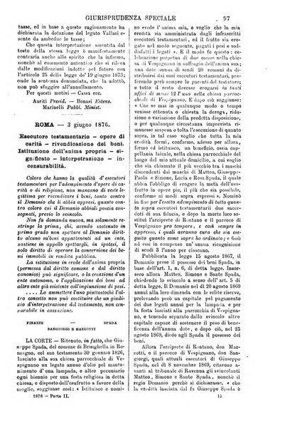 Annali della giurisprudenza italiana raccolta generale delle decisioni delle Corti di cassazione e d'appello in materia civile, criminale, commerciale, di diritto pubblico e amministrativo, e di procedura civile e penale