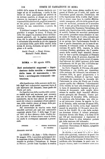 Annali della giurisprudenza italiana raccolta generale delle decisioni delle Corti di cassazione e d'appello in materia civile, criminale, commerciale, di diritto pubblico e amministrativo, e di procedura civile e penale