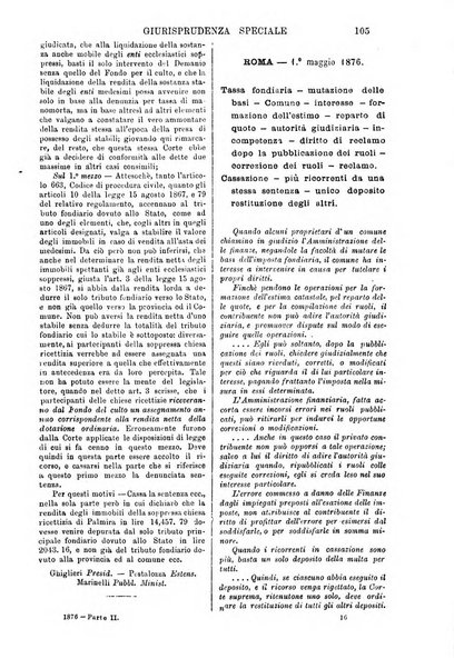 Annali della giurisprudenza italiana raccolta generale delle decisioni delle Corti di cassazione e d'appello in materia civile, criminale, commerciale, di diritto pubblico e amministrativo, e di procedura civile e penale