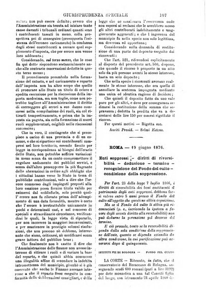 Annali della giurisprudenza italiana raccolta generale delle decisioni delle Corti di cassazione e d'appello in materia civile, criminale, commerciale, di diritto pubblico e amministrativo, e di procedura civile e penale