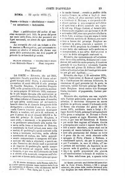 Annali della giurisprudenza italiana raccolta generale delle decisioni delle Corti di cassazione e d'appello in materia civile, criminale, commerciale, di diritto pubblico e amministrativo, e di procedura civile e penale