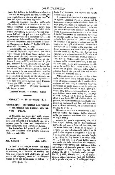 Annali della giurisprudenza italiana raccolta generale delle decisioni delle Corti di cassazione e d'appello in materia civile, criminale, commerciale, di diritto pubblico e amministrativo, e di procedura civile e penale