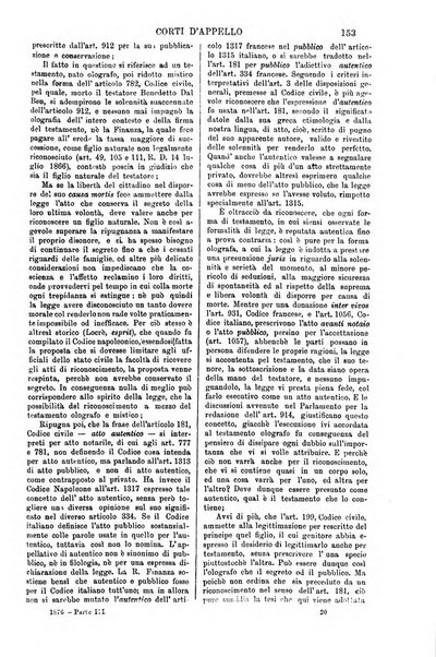 Annali della giurisprudenza italiana raccolta generale delle decisioni delle Corti di cassazione e d'appello in materia civile, criminale, commerciale, di diritto pubblico e amministrativo, e di procedura civile e penale