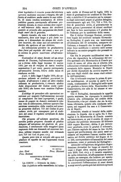 Annali della giurisprudenza italiana raccolta generale delle decisioni delle Corti di cassazione e d'appello in materia civile, criminale, commerciale, di diritto pubblico e amministrativo, e di procedura civile e penale