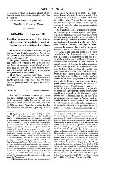 Annali della giurisprudenza italiana raccolta generale delle decisioni delle Corti di cassazione e d'appello in materia civile, criminale, commerciale, di diritto pubblico e amministrativo, e di procedura civile e penale