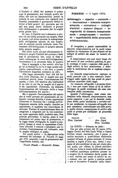 Annali della giurisprudenza italiana raccolta generale delle decisioni delle Corti di cassazione e d'appello in materia civile, criminale, commerciale, di diritto pubblico e amministrativo, e di procedura civile e penale