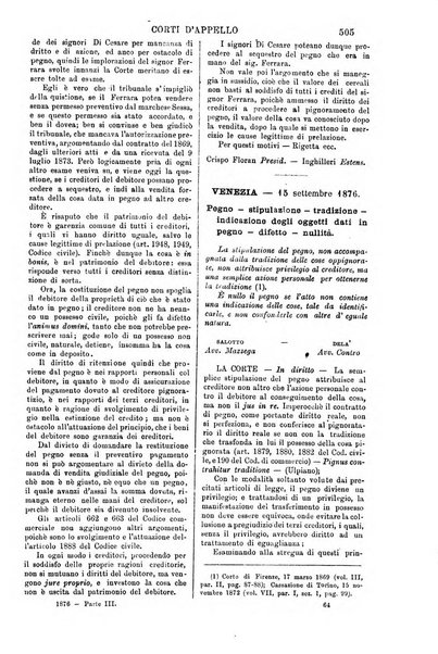 Annali della giurisprudenza italiana raccolta generale delle decisioni delle Corti di cassazione e d'appello in materia civile, criminale, commerciale, di diritto pubblico e amministrativo, e di procedura civile e penale