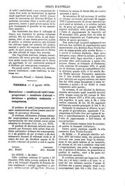 Annali della giurisprudenza italiana raccolta generale delle decisioni delle Corti di cassazione e d'appello in materia civile, criminale, commerciale, di diritto pubblico e amministrativo, e di procedura civile e penale